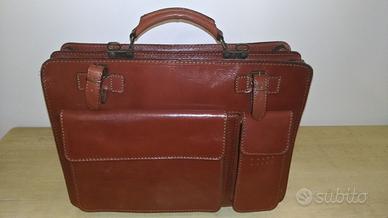 Valigetta ventiquattrore portadocumenti in vera pe