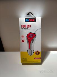 CAR CHARGER CON FILO + 2 USB