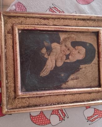 quadretto Madonna 20x16 cm
