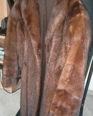 Cappotto in vera pelliccia di visone - artigianale
