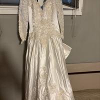Abito da sposa  sartoriale con strascico - anni 90