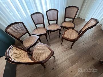 Sedie legno e paglia di Vienna