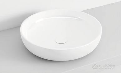 Shui lavabo d'appoggio bianco lucido 