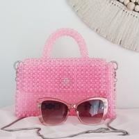 Borsa da cerimonia in perline rosa. Handmade 🩷