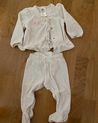 Completo ciniglia neonata 4-6 mesi H&M