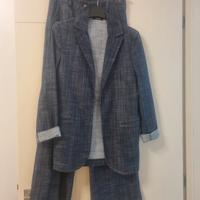 completo donna jeans cotone