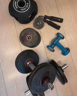 Kit Home Gym Fitness Palestra Allenamento 
