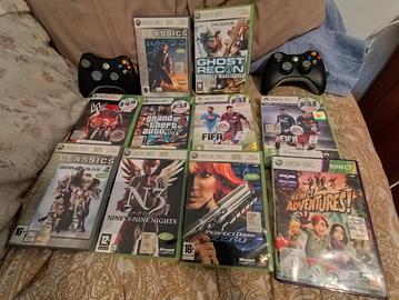 Xbox 360 + kincet+46 Games + 2 Controller+ 