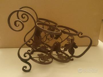 fioriera in ferro battuto