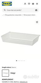 Cestello in rete Ikea con binario estraibile 