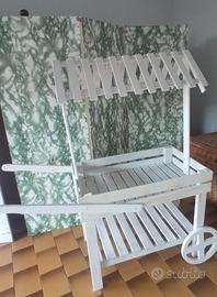 Carretto in legno espositivo 