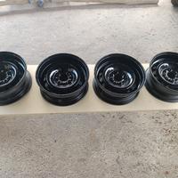 cerchi a canale rovesciato 13" canale 5J 4x98 neri