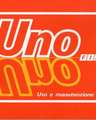 Manuale Uso e Manutenzione Fiat Uno 1988