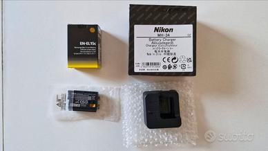 Batteria Nikon EN-EL15C + Caricabatterie MH-34