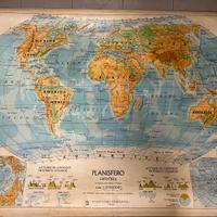 Cartine vintage mondo e lombardia