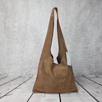 Borsa da spalla scamosciata color marrone caffé 🤎