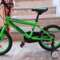 bicicletta bimbo da 16 atala verde fluido splash