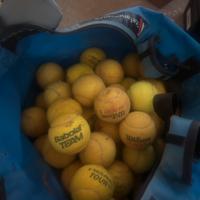 50 palline  da tennis usate