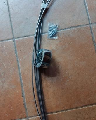 Supporto a braccetti inox per tenda doccia 