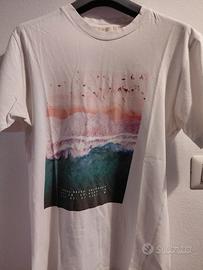 T-shirt bianca con disegno H&M