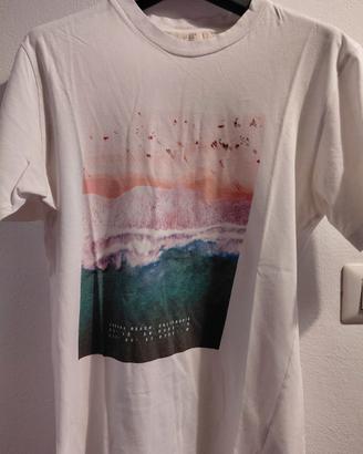 T-shirt bianca con disegno H&M