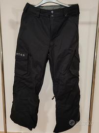 pantaloni  neve snowboard Burton neri uomo XS 