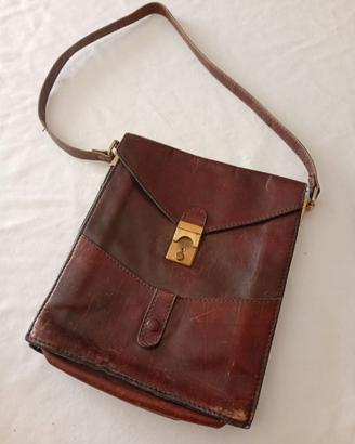 Borsa in cuoio a tracolla vintage