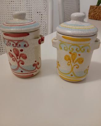 barattoli ceramica ericina 