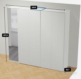 Mobile pax ikea bianco . ante scorrevoli smaltate