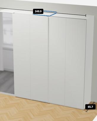 Mobile pax ikea bianco . ante scorrevoli smaltate