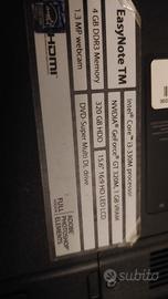 notebook packar bell easynote tm