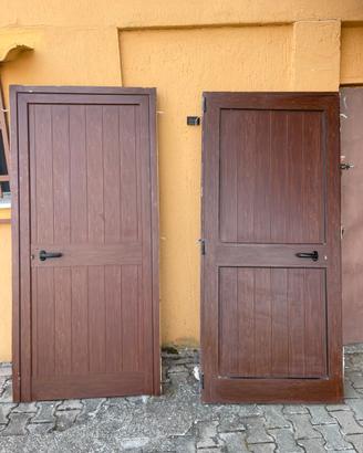Porta effetto legno aluminio
