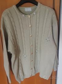 giacchina in cotone grosso con perline