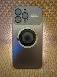 COVER iPHONE 15 PRO MAX Titanio Metal Magsafafe