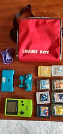 gameboy color originale con scatola giochi e acces