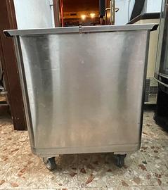 Contenitore in acciaio inox per farina e altro