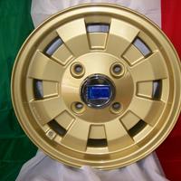 Cerchi lancia fulvia 6x14 cd28 cromodora style oro