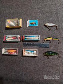 Lotto 27 esche artificiali minnow Rapala e altre 