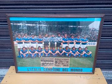 Poster incorniciato della nazionale di calcio 1982