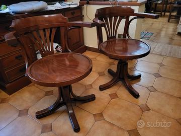 coppia sedie girevoli