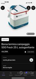 Borsa termica campeggio 25 litri