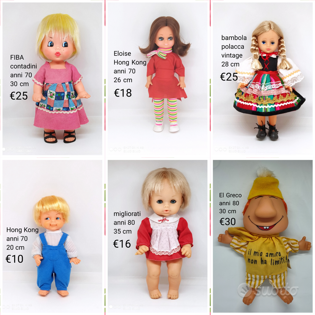 Bambola vintage anni 70 no barbie lotto collezione - Collezionismo In  vendita a Brescia
