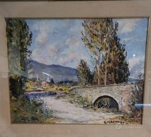 Giuseppe Mazzon. Olio su tela.