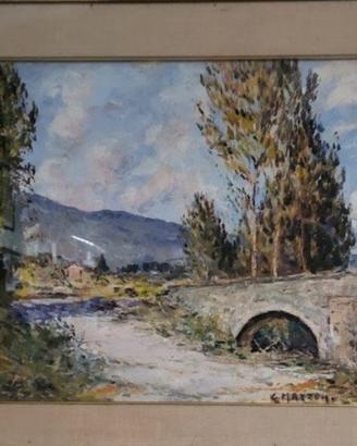 Giuseppe Mazzon. Olio su tela.