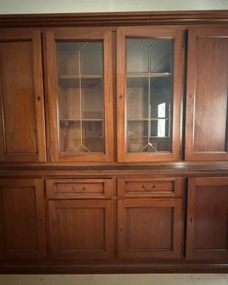 Credenza con alzata in legno