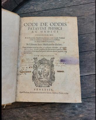 Oddo degli Oddi – Raro libro di medicina del 1574