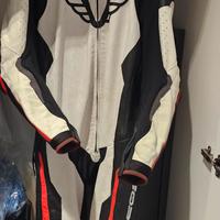 tuta moto pista pelle canguro vircos