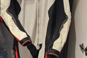 tuta moto pista pelle canguro vircos