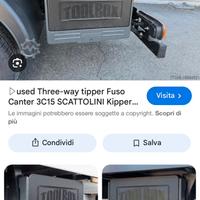 Cassetta attrezzi toolbox per cassone camion