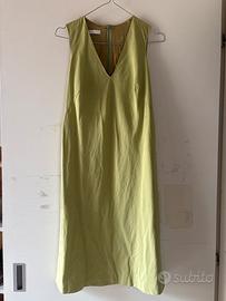Abito verde mela in cotone